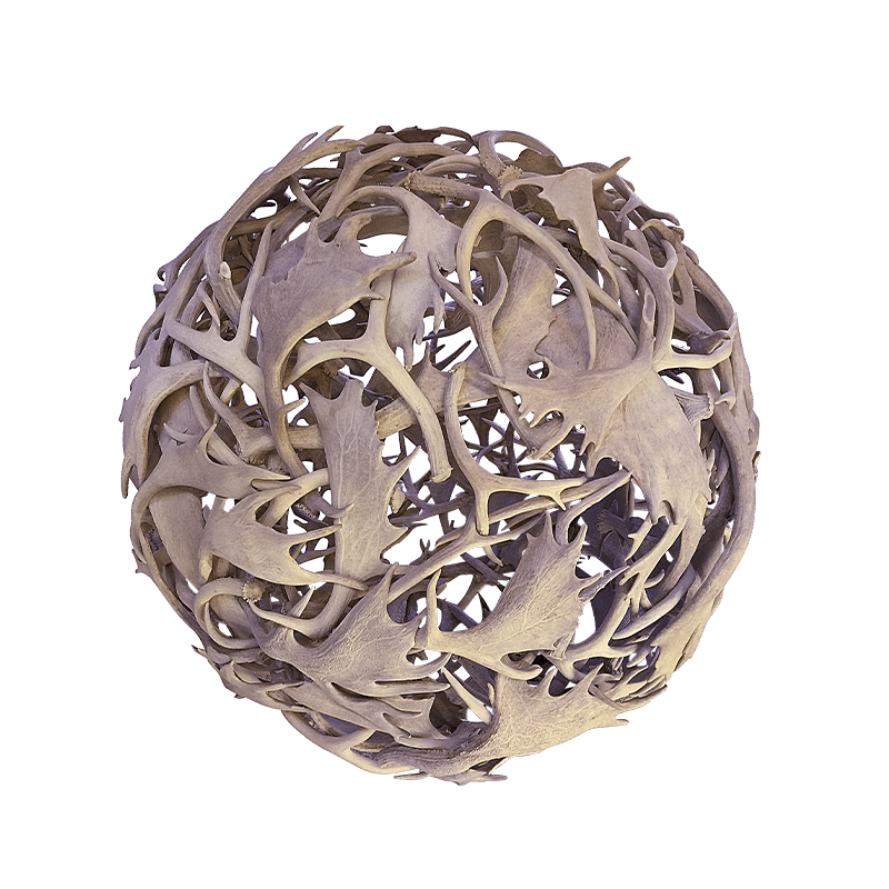 Little Big Horns Antler Furniture | Sculptures Antler Sphere